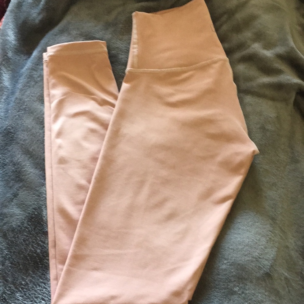 DYI leggings. Soft pink. Small.